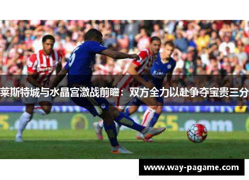 莱斯特城与水晶宫激战前瞻：双方全力以赴争夺宝贵三分