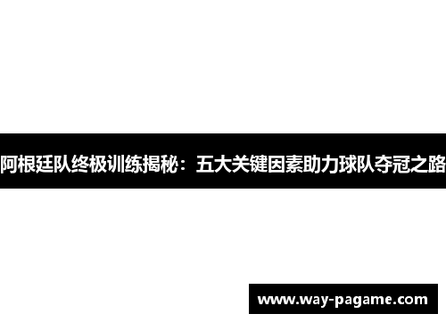 阿根廷队终极训练揭秘：五大关键因素助力球队夺冠之路
